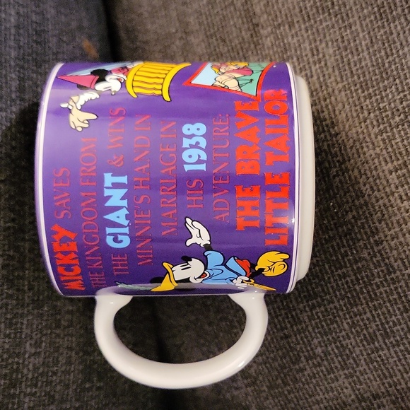 1990s vintage Disney store exclusive the brave little tailor coffee mug - Picture 2 of 3